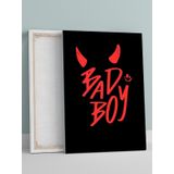 Postermanya Bad Boy Vibes, Kötü Çocuk Havası Motivasyon Kanvas Tablo, Tuval, Ofis, Çalışma Odası Dekorasyon