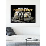 Postermanya Bag, Para Dolu Çanta,Dolar, Zenginlik Motivasyon Çerçeveli Tablo,Çerçeveli Poster,Ofis,Çalışma Odası