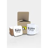 Postermanya Best Teacher Baskılı Kupa Bardak Seti Mug (Öğretmenler Günü Hediyesi, Öğretmene - Çok Renkli