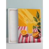 Postermanya Citrus Bliss, Narenciye Mutluluğu, Pop Art Mutfak Kanvas Tablo - Tuval Tablo