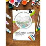 Postermanya Doğanın Dansı Yetişkin Boyama Kitabı 50 Sayfa Boyama Kağıdı 21x30 cm Metal Spiral