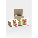 Postermanya Drink Up Bitches Komik Eşek Tasarımlı Baskılı Kupa Bardak Seti, Eğlenceli Özel Hediye Mug