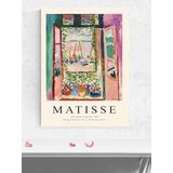 Postermanya Henri Matisse, The Open Window, Açık Pencere Sanatsal Poster - Afiş - Dekoratif Duvar Poster
