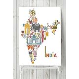 Postermanya Hindistan Manzara 50x70 cm Poster