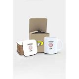 Postermanya I Donut Care Komik Tasarımlı Baskılı Kupa Bardak Seti, Eğlenceli Özel Hediye Mug