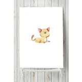 Postermanya Kedi Tasarım Çocuk Odası 70x100 cm Poster