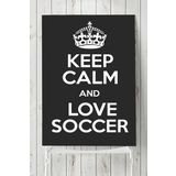 Postermanya Keep Calm And Love Futbol 80x115 cm Poster