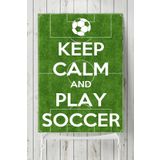 Postermanya Keep Calm And Play Futbol 90x130 cm Poster