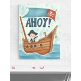 Postermanya Korsan Erkek Çocuk Bebek Odası Poster, Afiş, Kreş Çocuk Odası Dekorasyon, Yenidoğan Hediye