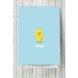 Postermanya Küçük Civciv Çocuk Odası 50x70 cm Poster