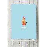 Postermanya Küçük Horoz Çocuk Odası 60x90 cm Poster