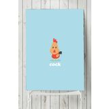 Postermanya Küçük Horoz Çocuk Odası 90x130 cm Poster