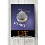 Postermanya Life Game Motivasyon 50x70 cm Poster
