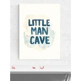 Postermanya Little Cave Erkek Bebek Odası Poster, Afiş, Kreş Çocuk Odası Dekorasyon, Yenidoğan Hediye