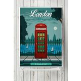 Postermanya Londra Vintage 30x40 cm Poster