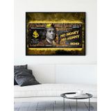 Postermanya Money, Para Kralı, Zenginlik, Dolar Motivasyon Çerçeveli Tablo, Çerçeveli Poster, Ofis,Çalışma Odası