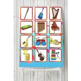 Postermanya Müzik Aletleri Eğitim 70x100 cm Poster