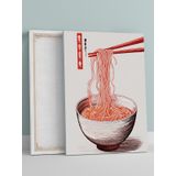 Postermanya Noodle Flow, Erişte Akışı, Dijital Sanat Mutfak Kanvas Tablo - Tuval Tablo