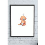 Postermanya (pster10185) Küçük Bebek Çocuk Odası Çerçeveli Tablo 2 (50x70cm)