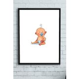 Postermanya (pster10188) Küçük Bebek Çocuk Odası Çerçeveli Tablo 2 (40x50cm)