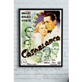 Postermanya (pster10402) Casablanca Film Afişi Çerçeveli Tablo 3 (30 X 40cm)