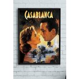 Postermanya (pster10415) Casablanca Film Afişi Çerçeveli Tablo (50x70cm)
