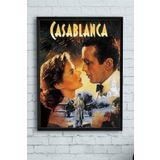 Postermanya (pster10418) Casablanca Film Afişi Çerçeveli Tablo (30 X 40cm)