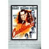 Postermanya (pster10422) Casablanca-kazablanka Film Afişi Çerçeveli Tablo 2 (50x70cm)