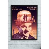 Postermanya (pster10508) Modern Times Film Afişi Çerçeveli Tablo (21x30cm)