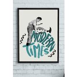 Postermanya (pster10513) Modern Times Film Afişi Çerçeveli Tablo 2 (21x30cm)