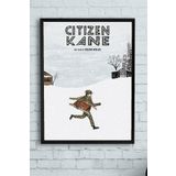Postermanya (pster10568) Citizen Kane Film Afişi Çerçeveli Tablo 4 (30 X 40cm)