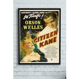 Postermanya (pster10571) Citizen Kane-yurttaş Kane Film Afişi Çerçeveli Tablo (21x30cm)