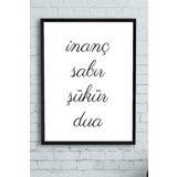Postermanya (pster10687) Inanç Dini Çerçeveli Tablo (50x70cm)