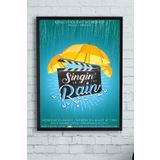 Postermanya (pster13300) Singin In The Rain Film Afişi Çerçeveli Tablo 4 (21x30cm)