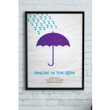 Postermanya (pster13303) Singin In The Rain Film Afişi Çerçeveli Tablo 5 (50x70cm)