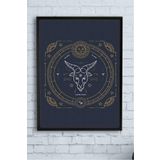 Postermanya (pster14491) Oğlak Burcu Tasarım Çerçeveli Tablo 40 x 50