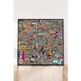 Postermanya (pster14596) Reddit R Place 2022 Çerçeveli Tablo 30 x 30