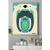 Postermanya (pster14951) Animalization Hayvan Kanvas Tablo 30 x 40