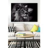 Postermanya (pster14993) Aslan Motivasyon Kanvas Tablo 2 30 x 40