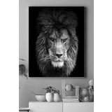 Postermanya (pster14996) Aslan Motivasyon Kanvas Tablo 3 40 x 60
