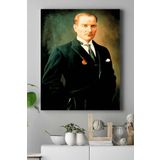 Postermanya (pster15016) Mustafa Kemal Atatürk Kanvas Tablo 2 21 x 30
