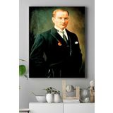 Postermanya (pster15017) Mustafa Kemal Atatürk Kanvas Tablo 2 30 x 40
