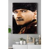 Postermanya (pster15022) Mustafa Kemal Atatürk Kanvas Tablo 40 x 60