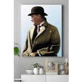 Postermanya (pster15028) Mustafa Kemal Atatürk Kanvas Tablo 4 50 x 70