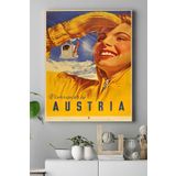 Postermanya (pster15081) Avustralya Vintage Kanvas Tablo 30 x 40