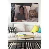 Postermanya (pster15116) Ayı Teddy Eğlenceli Mizahi Kanvas Tablo 30 x 40