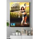 Postermanya (pster15225) Beauty Fitness Vücut Geliştirme Body Building Fitness Kanvas Tablo 30 x 40