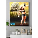 Postermanya (pster15226) Beauty Fitness Vücut Geliştirme Body Building Fitness Kanvas Tablo 21 x 30