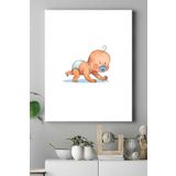 Postermanya (pster15305) Küçük Bebek Çocuk Odası Kanvas Tablo 3 50 x 70