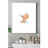 Postermanya (pster15310) Küçük Bebek Çocuk Odası Kanvas Tablo 4 50 x 70